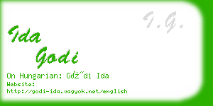 ida godi business card